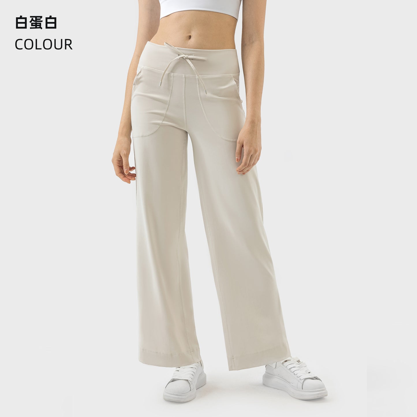LU Women's new Joker pocket fitness yoga pants sports casual pants