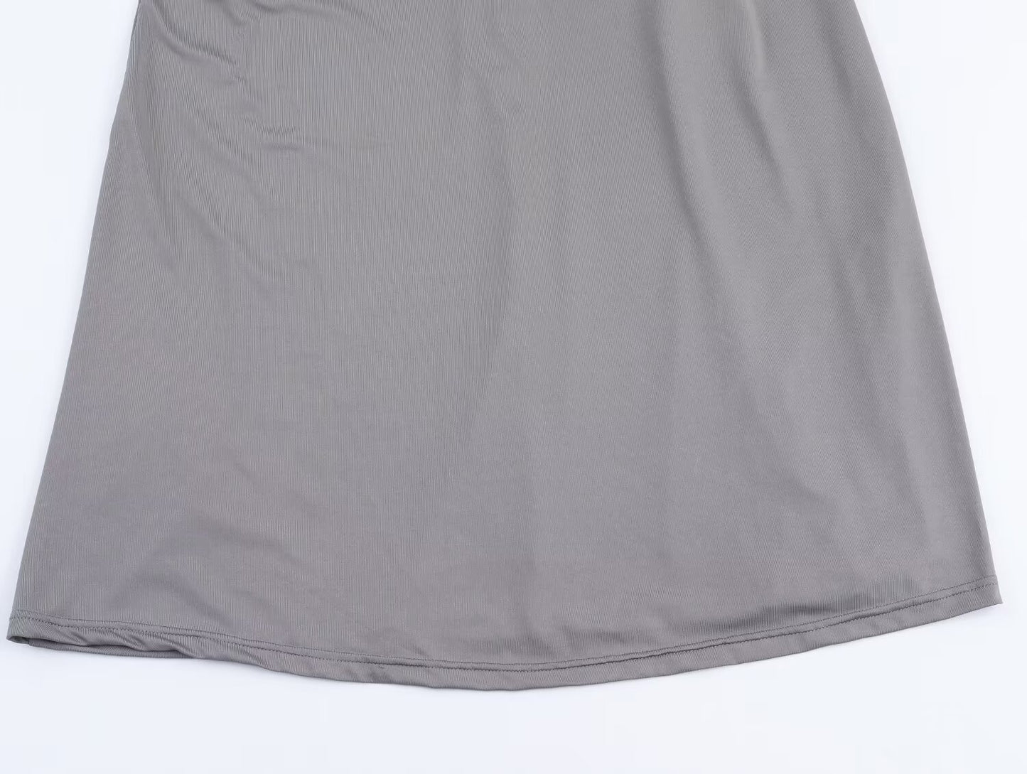 Women's new fashion sexy pleated hanging collar MIDI dress