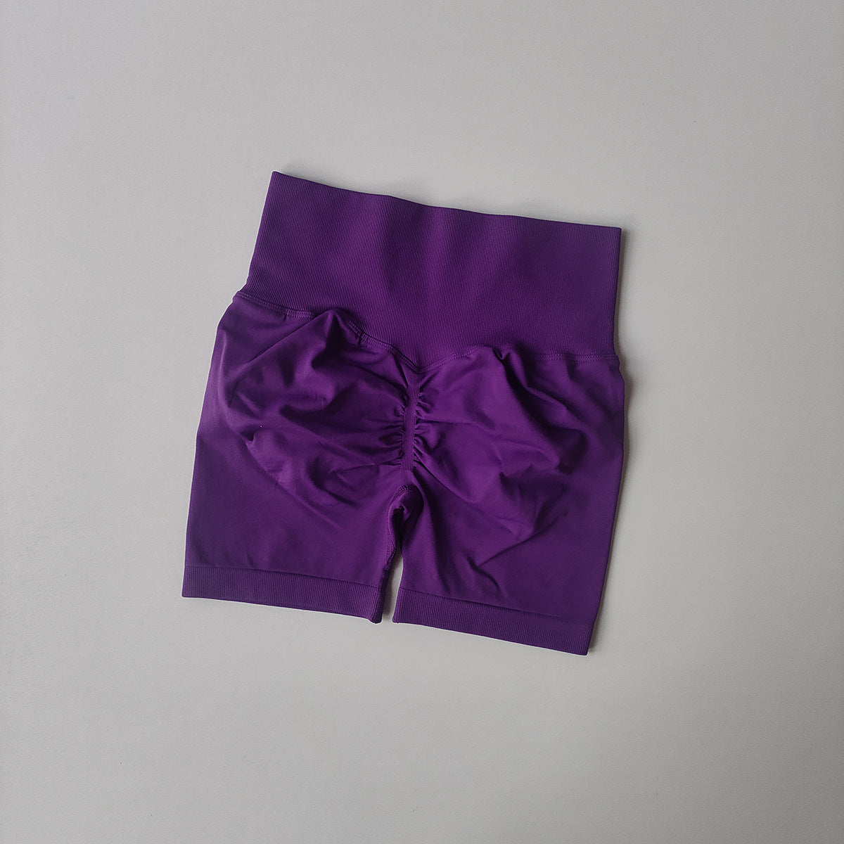 Women's new casual high waist hip running training quick-drying running training shorts.
