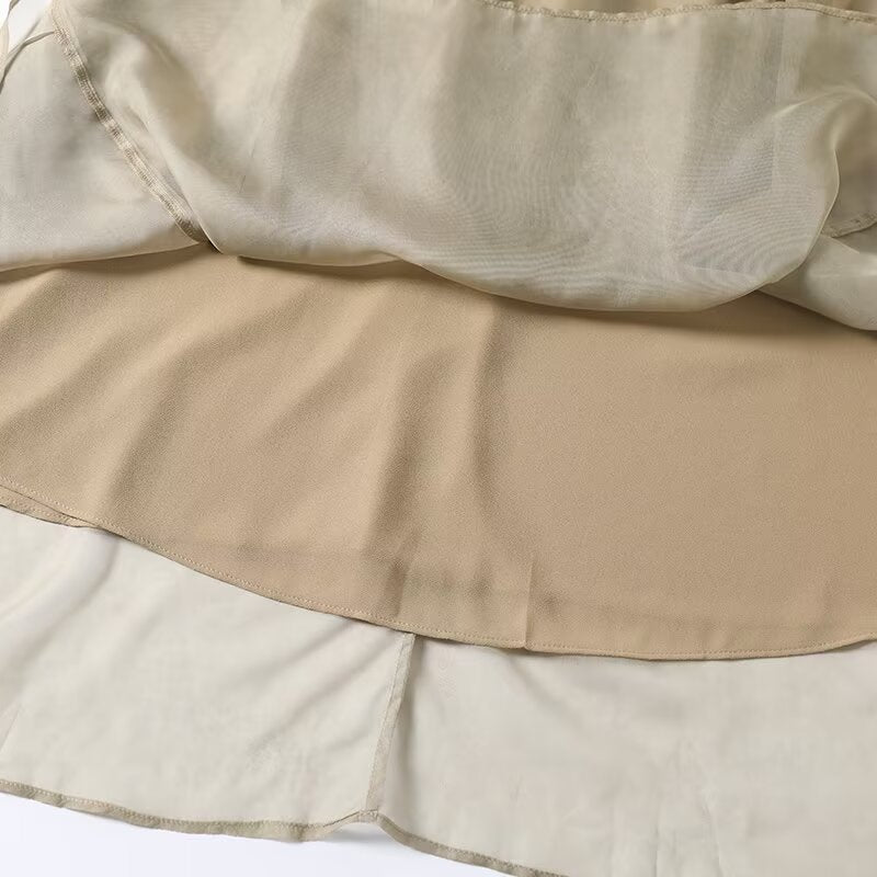 Women's new fashion sleeveless V-neck backless MIDI dress