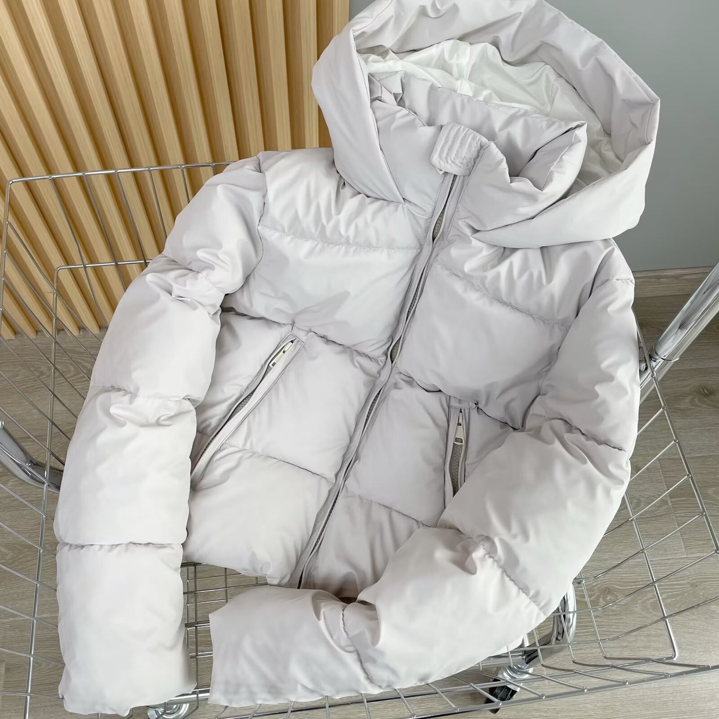 Women's winter new faux leather hooded cotton Coat