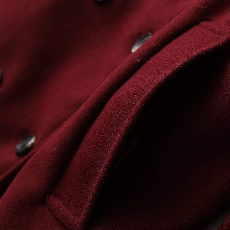 Women's Autumn and Winter New Fashion Joker Belt Accessories Double-breasted Long Coat Retro Long Sleeve Coat Chic Women's Coat.