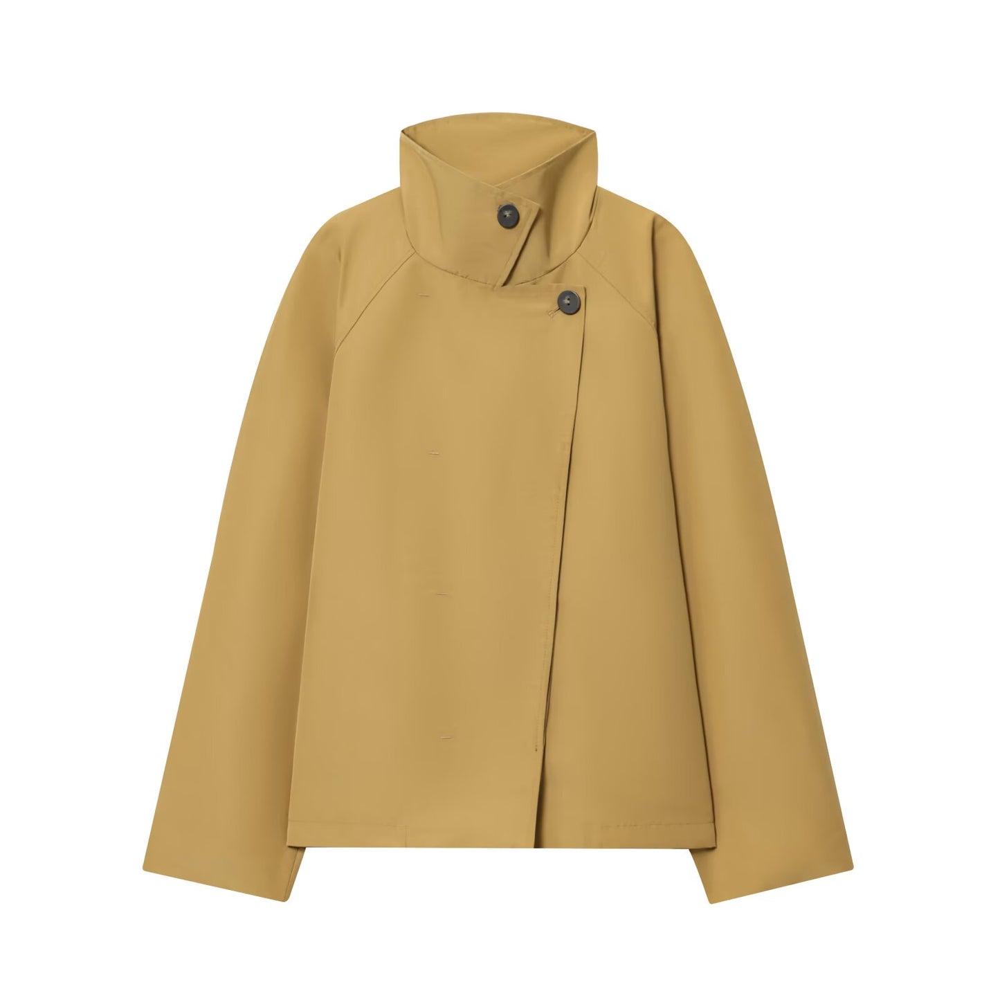 Women's new fashion loose stand collar short windbreaker Coat