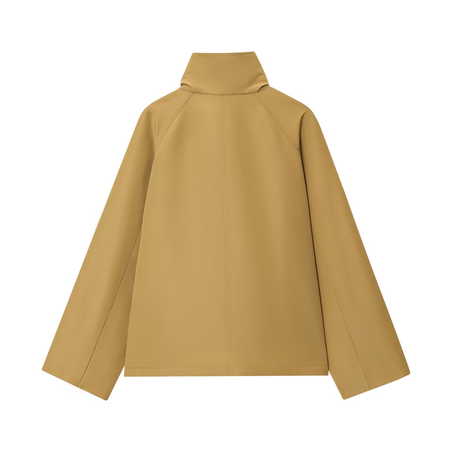 Women's new fashion loose stand collar short windbreaker Coat