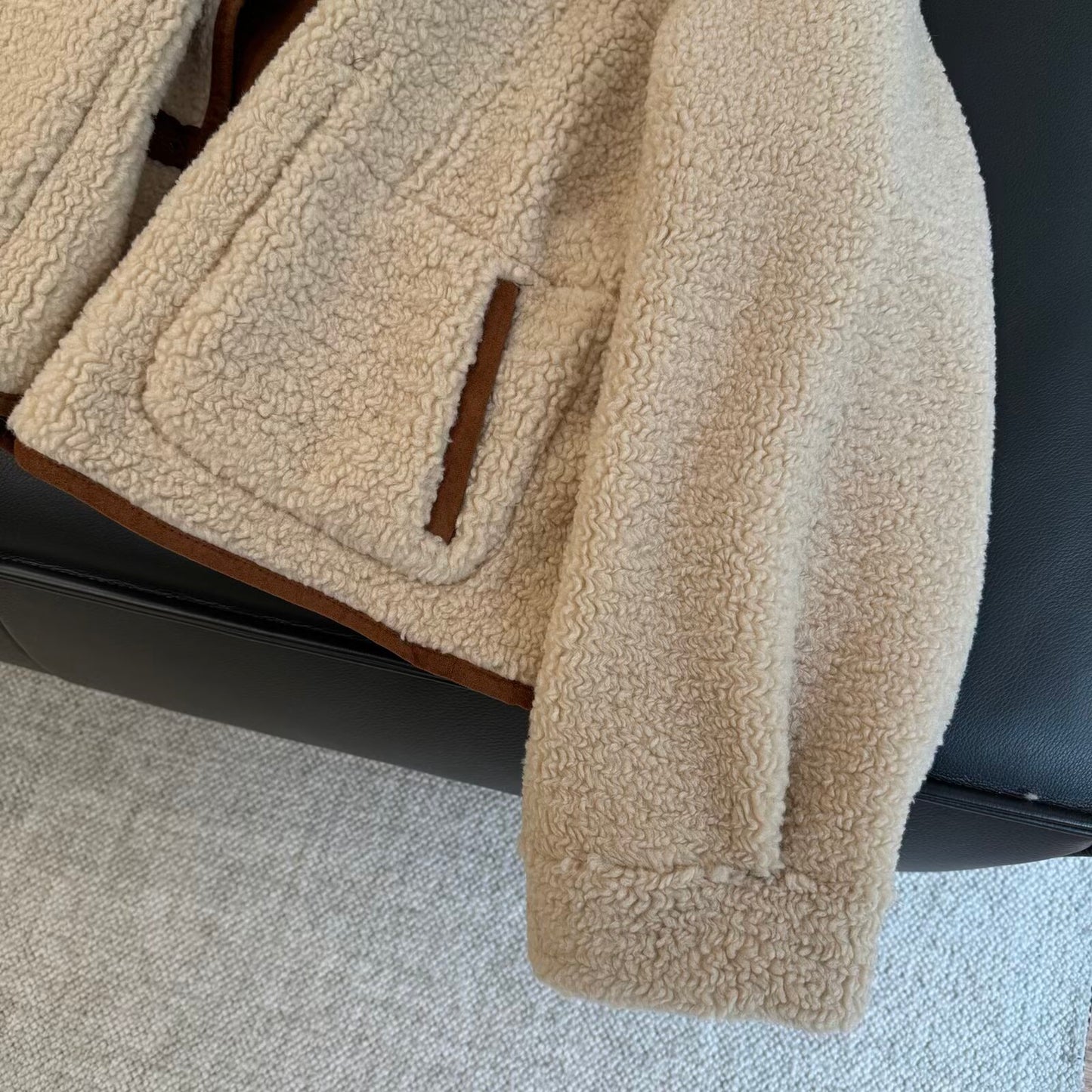 Women's warm stand collar double-sided wear jacket Coat