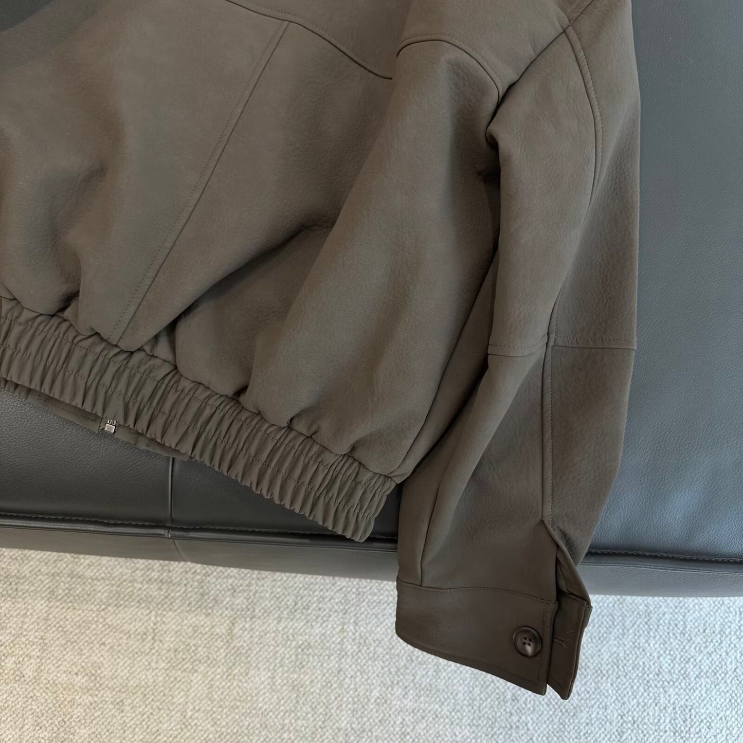 Women's new Anti suede effect detachable fur collar jacket Coat