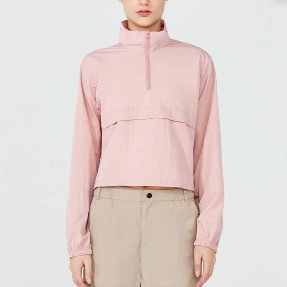 Women's New Fashion Joker Windproof Thin Sunscreen Yoga Smock Long Sleeve Loose Sports Coat