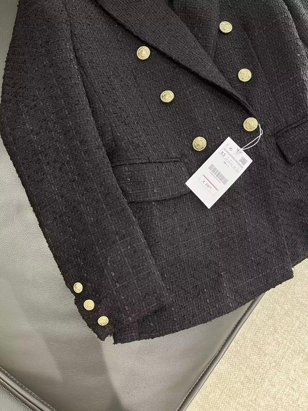 Women's new casual texture double breasted Blazer Coat