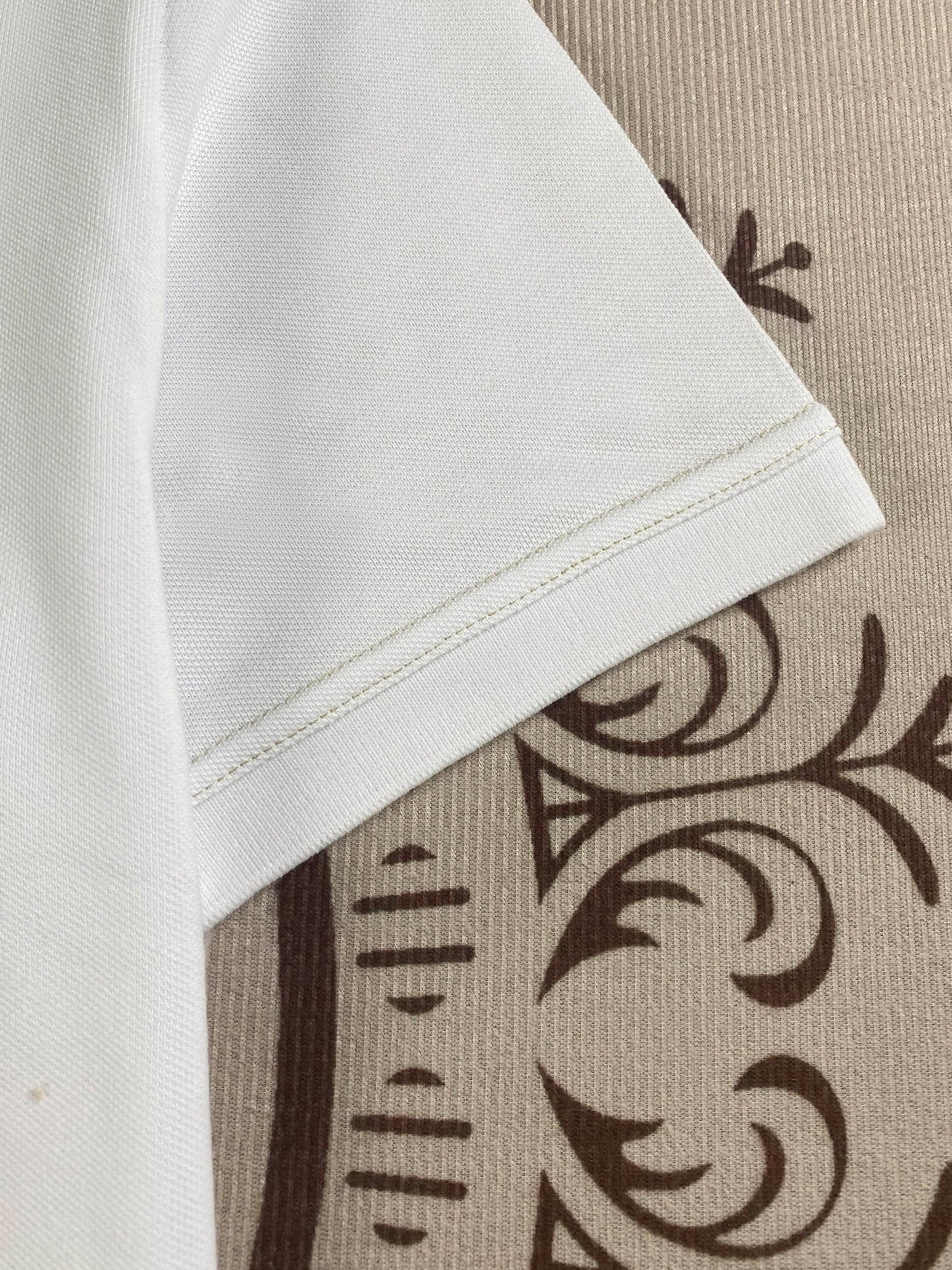 Men's Cotton POLO Shirt Embroidered with Color Collar Shirt