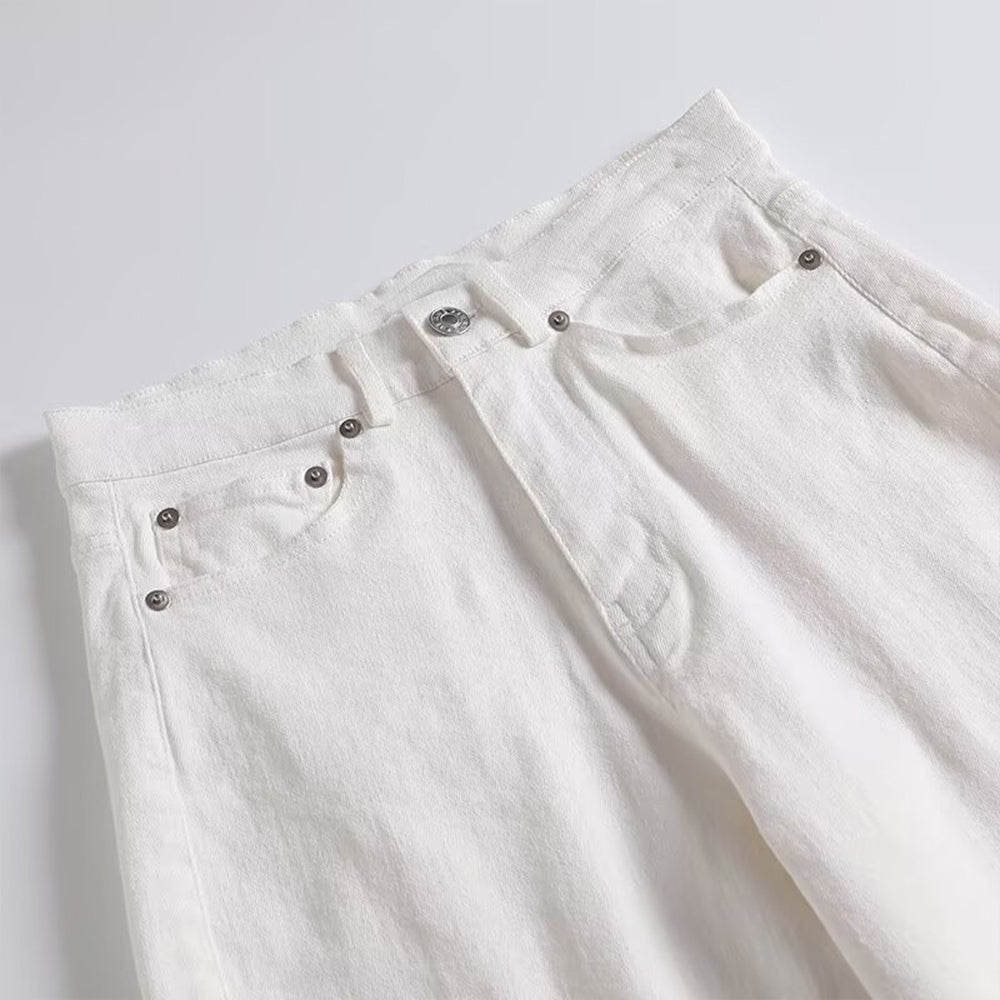 Women's new fashion casual versatile straight denim pants