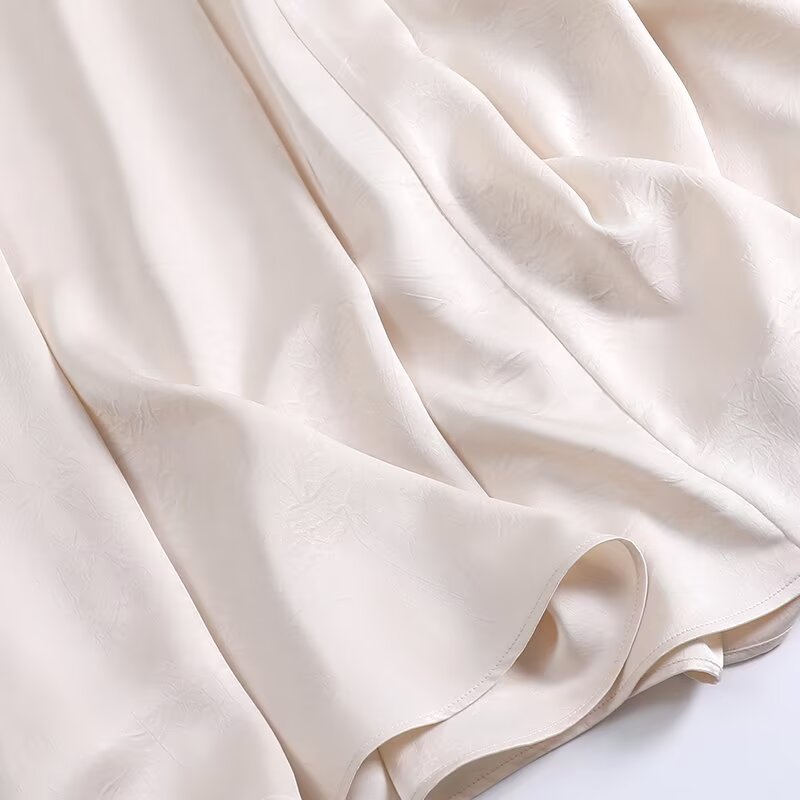 Women's new fashion casual versatile pleated MIDI skirt