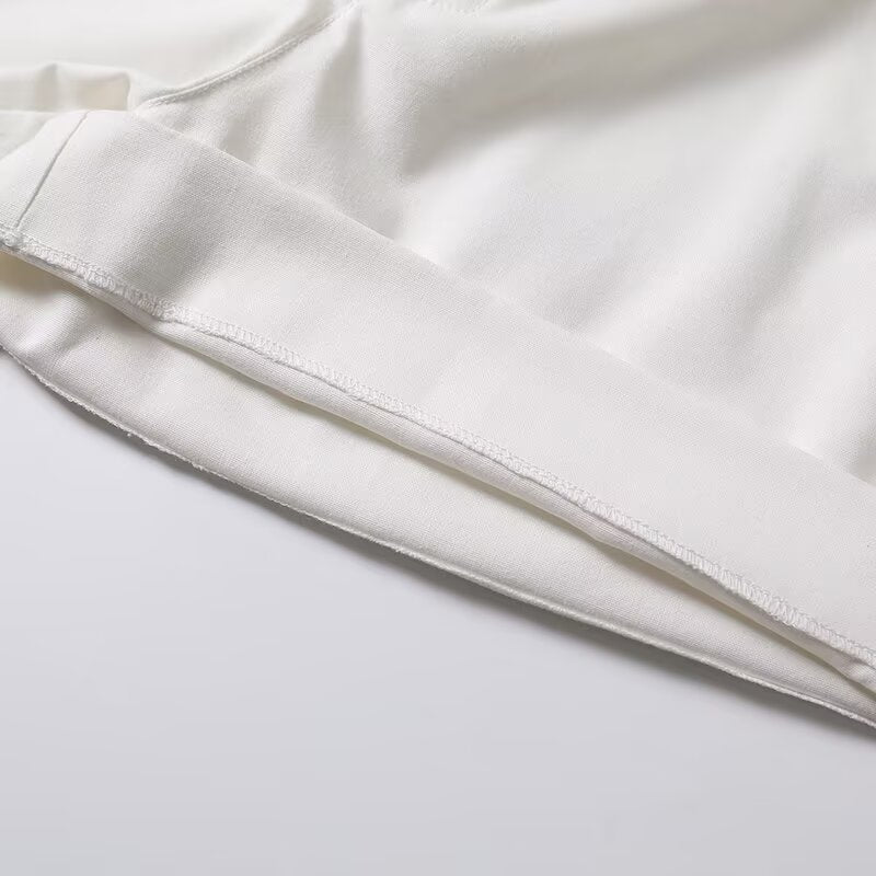 Women's chic fashion pleated design mid waist linen blend shorts