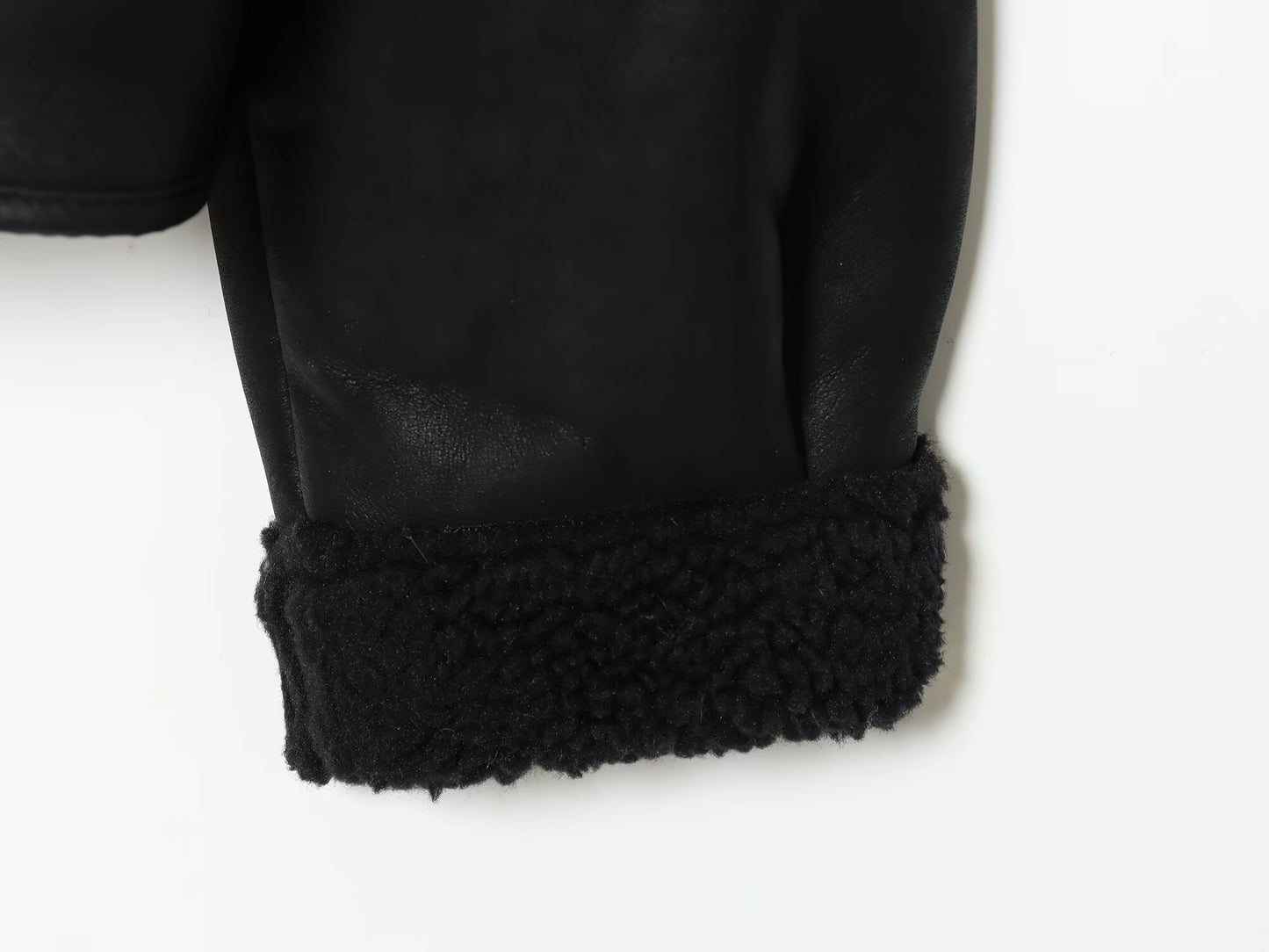 Women's new fashion anti suede effect double-sided jacket Coat