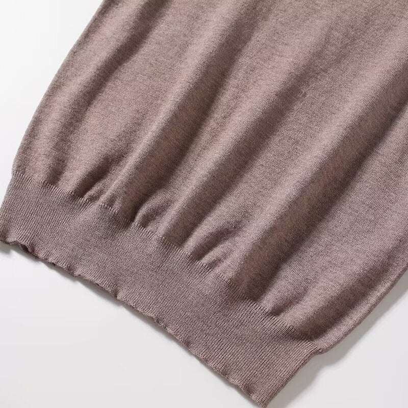 Women's new fashion casual basic style O Neck knitted vest