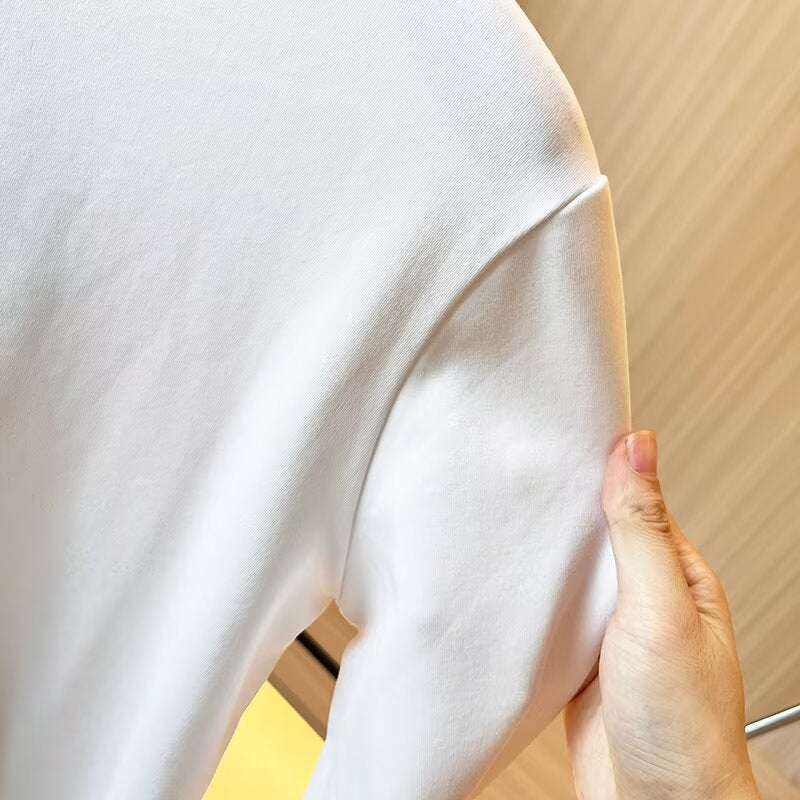 Women's new fashion casual versatile cotton O Neck long sleeved T-shirt
