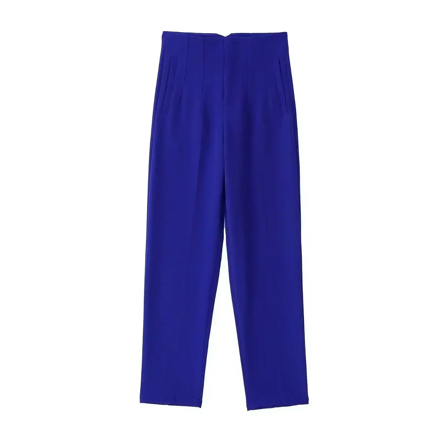 Woman Pants 2023 Chic Fashion Office Wear Pants For Women Vintage High Waist Zipper Fly Female Ankle Trousers Mujer