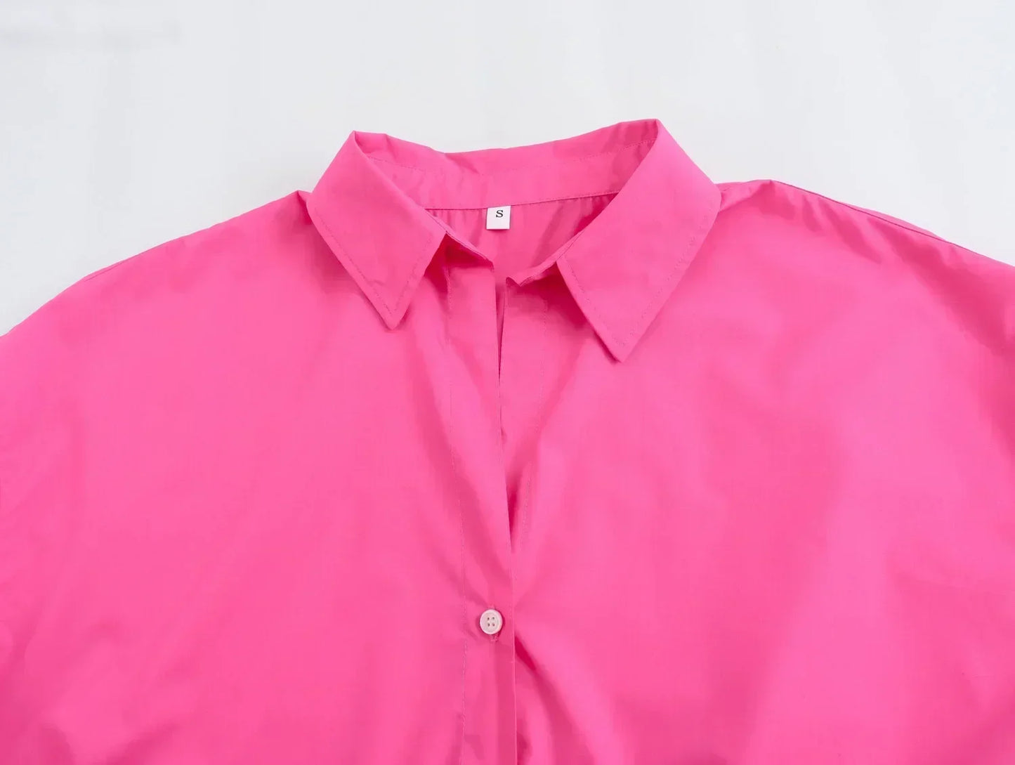 Women's 2024 New Fashion Loose Basic Style Casual Poplin Shirt Retro Long Sleeve Button up Women's Shirt Unique Top