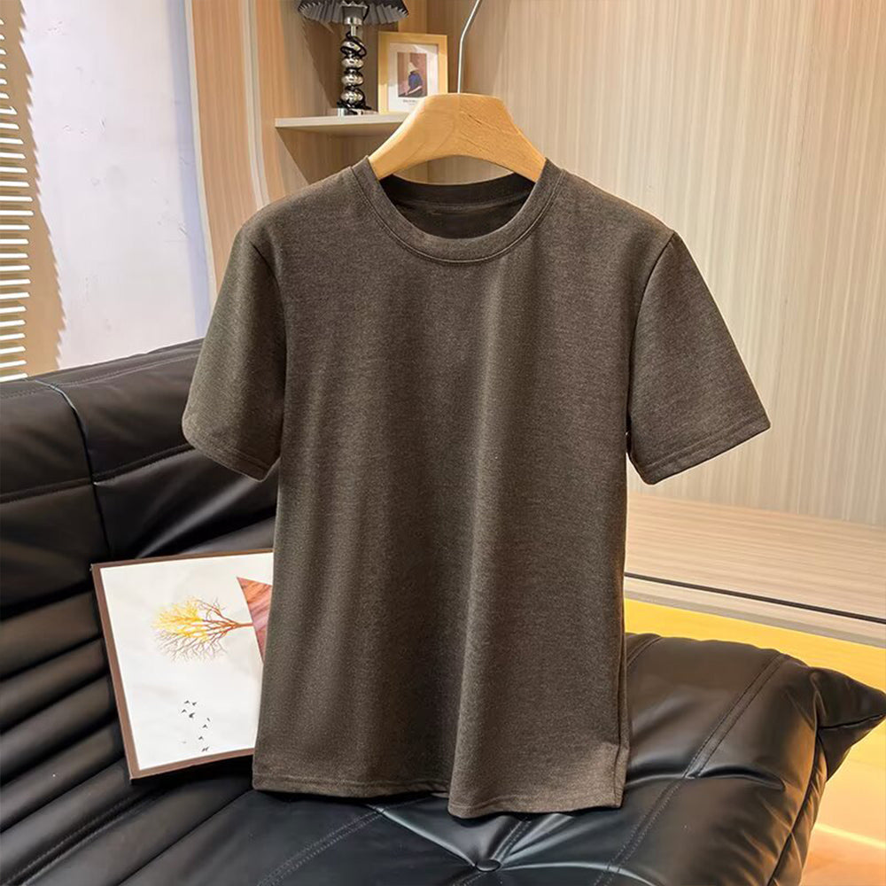 Women's new fashion O Neck basic style short sleeved cotton T-shirt