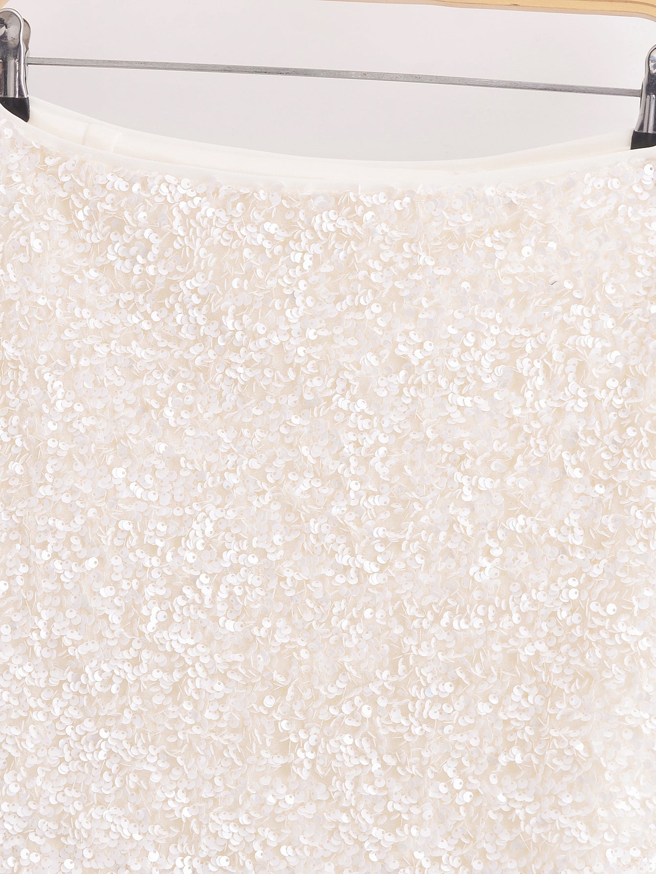Women's New Fashion Joker Sequined Decorative Skirt Mini Skirt Retro High Waist Zipper Skirt Mujer