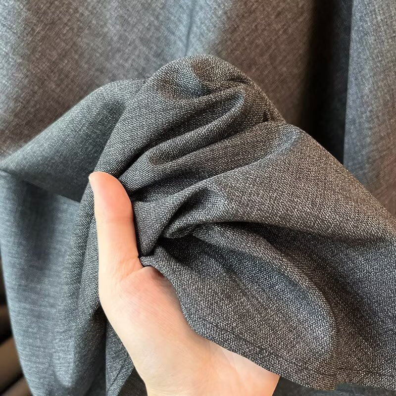 Women's chic Fashion comfortable texture gray draped MIDI skirt