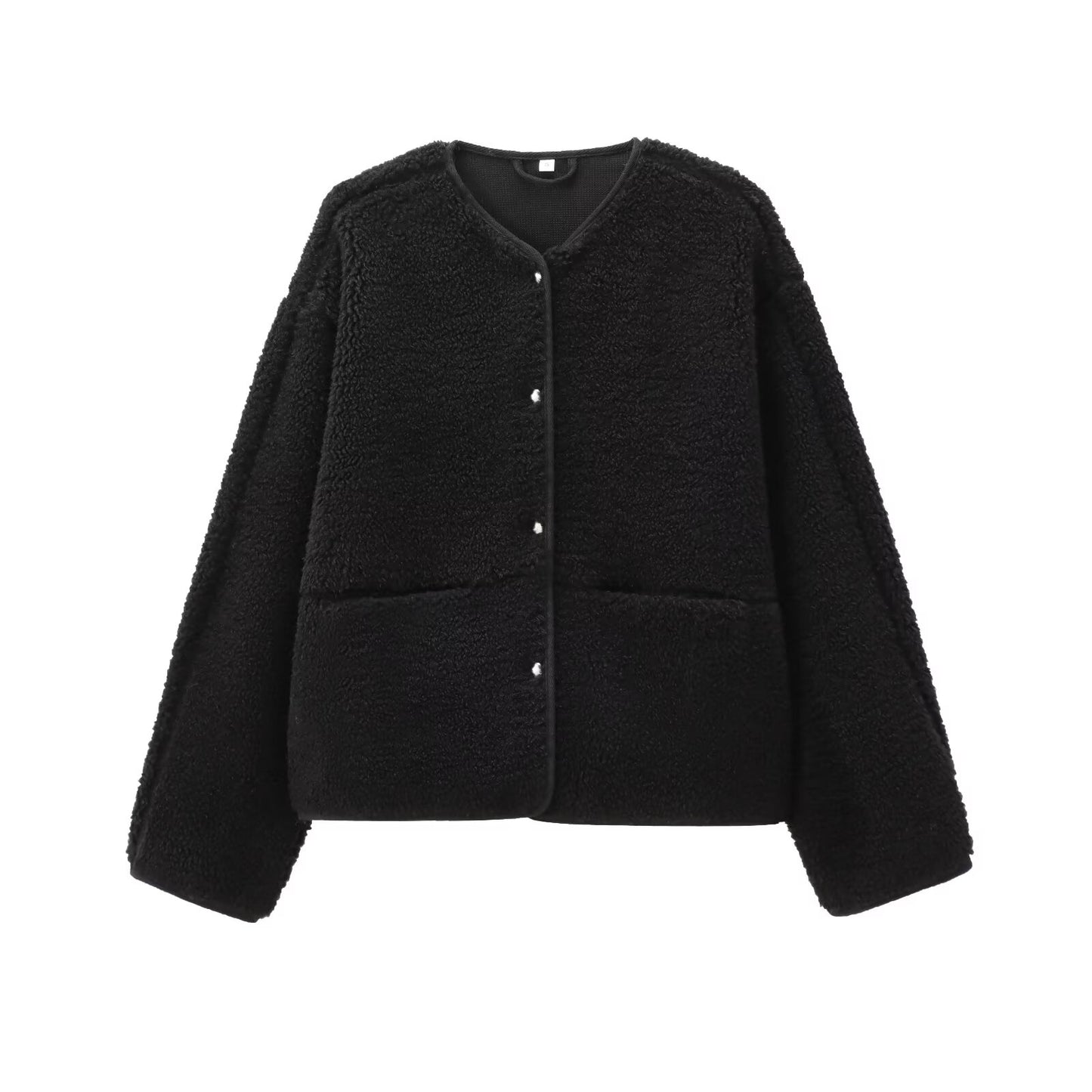 Women's warm fleece single breasted jacket Coat