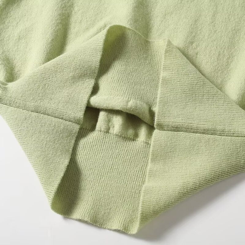 Women's Autumn Fashion Casual O-Neck Mid Sleeve Knitted Top