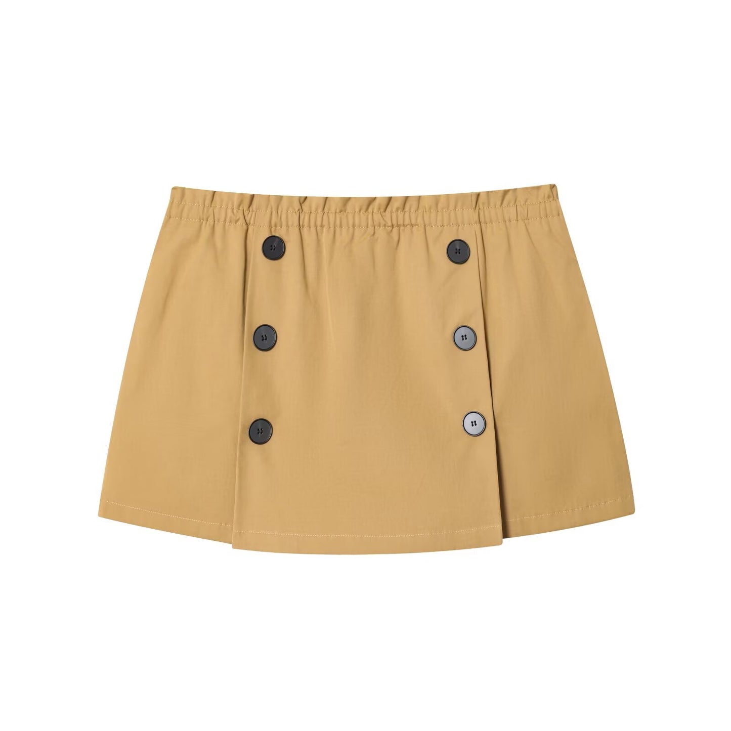Women's new fashion with Belt loose windbreaker jacket+Shorts Skirts suit