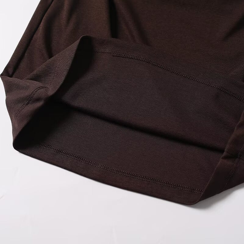 Women's New Fashion Sleeveless Swinging Neck T-shirt Top