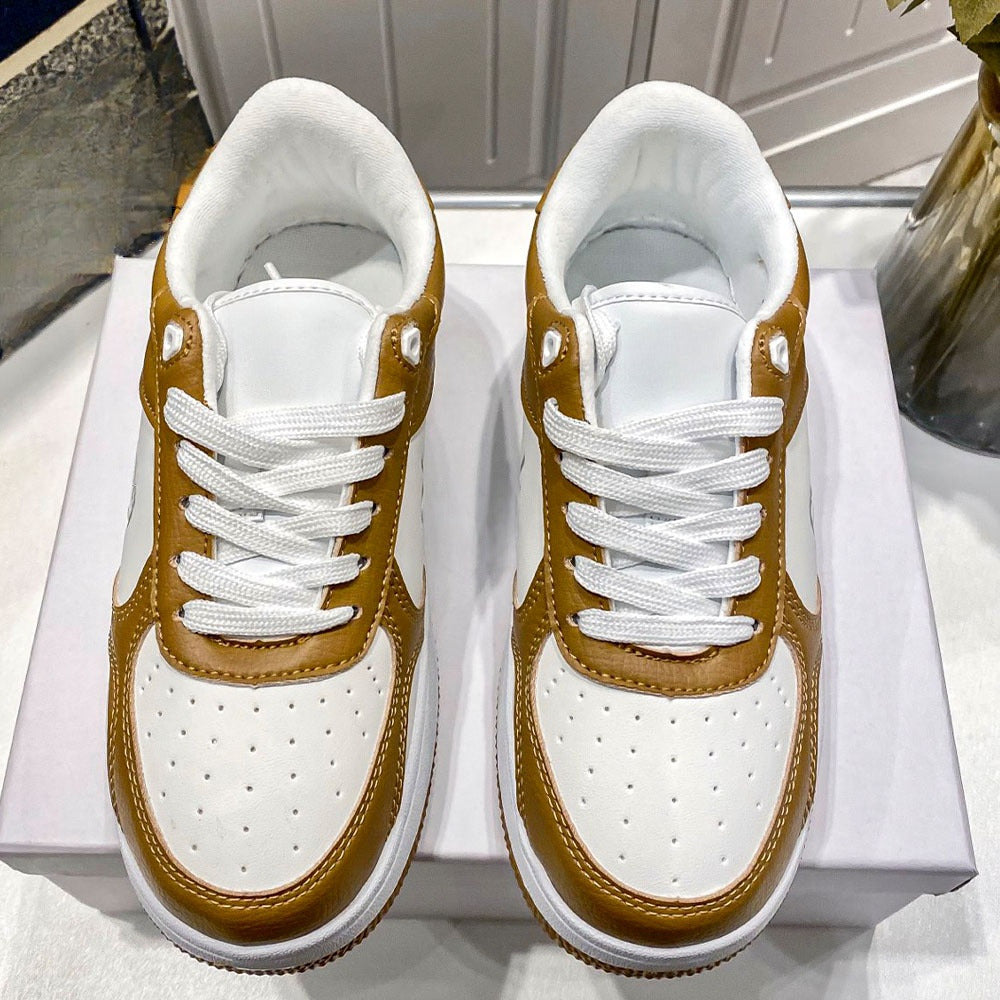 Women's new thick-soled non-slip sports shoes have a shoe box