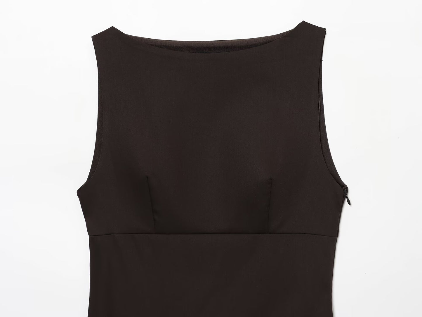 Women's new slim layered decoration sleeveless mini dress