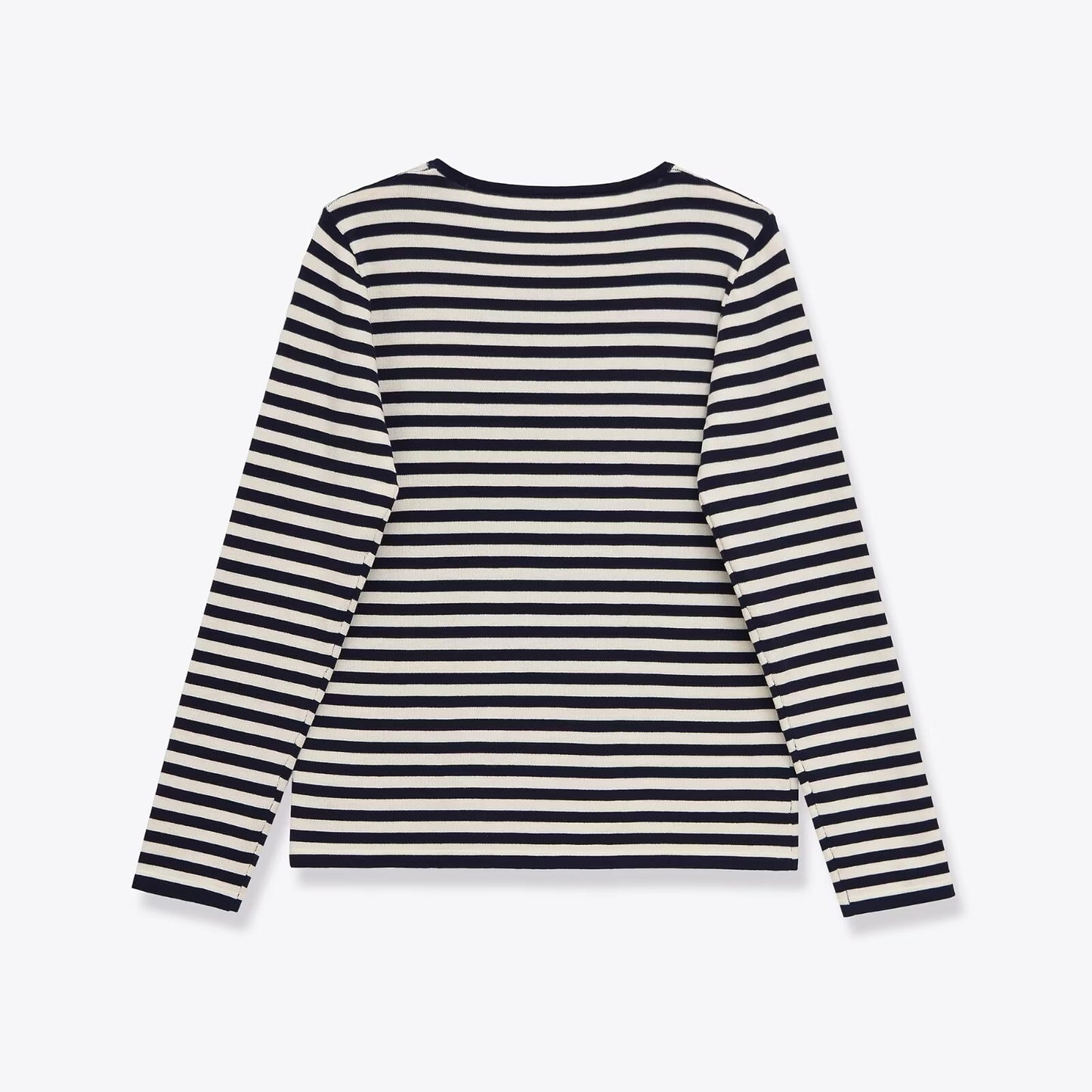 Women's new Joker striped long-sleeved round neck sweater