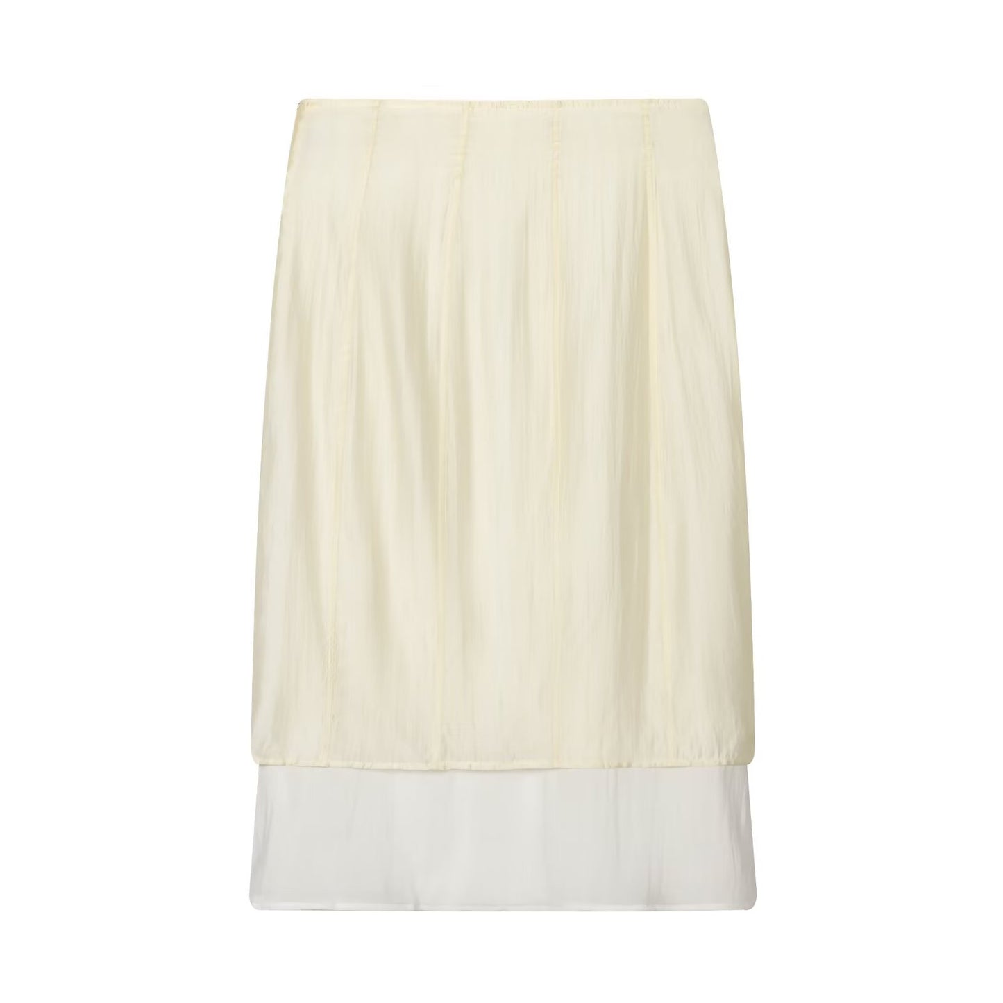 2026 Women's casual patchwork MIDI skirt