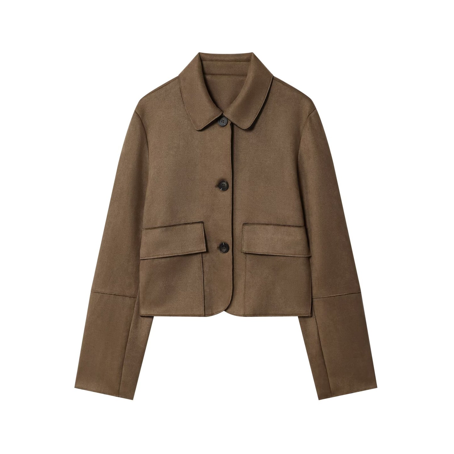 Women's 2025 new fashion anti suede effect short jacket Coat