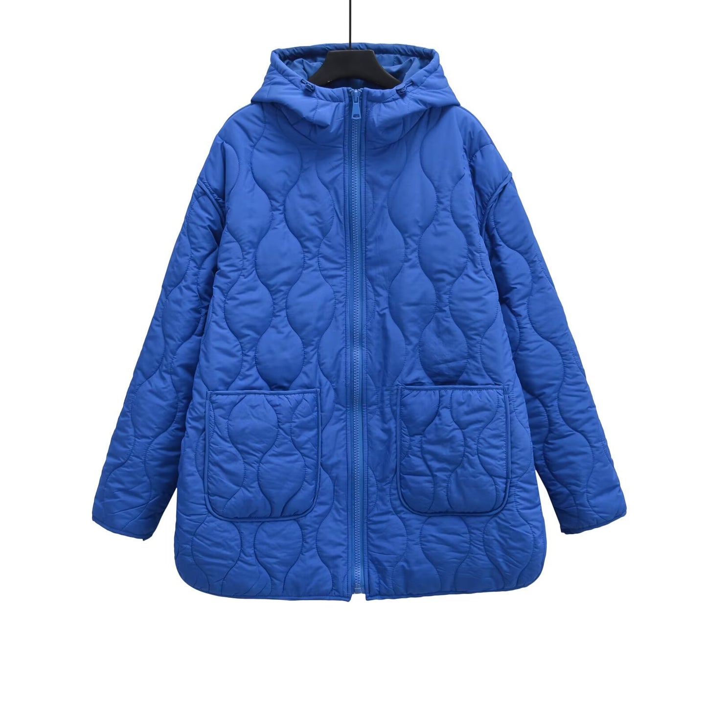 Women's loose warm hooded cotton jacket Coat