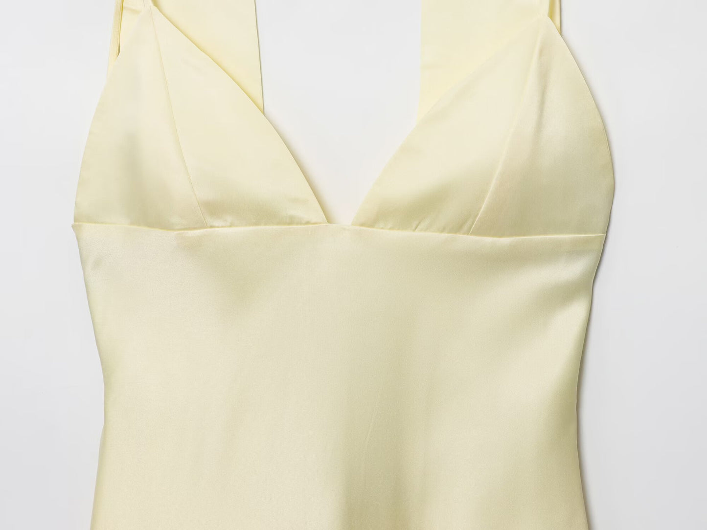 Women's New Fashion Thin Scarf Decorative Satin suspender Midi Dress