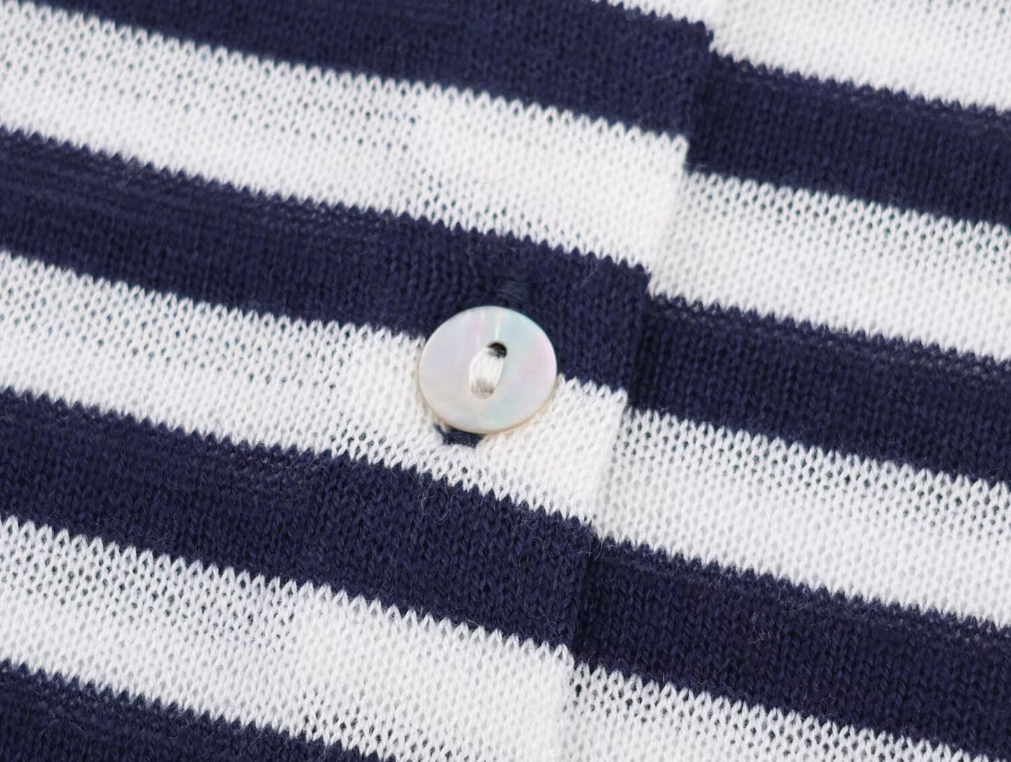 Women's comfortable O Neck striped knitted Coat