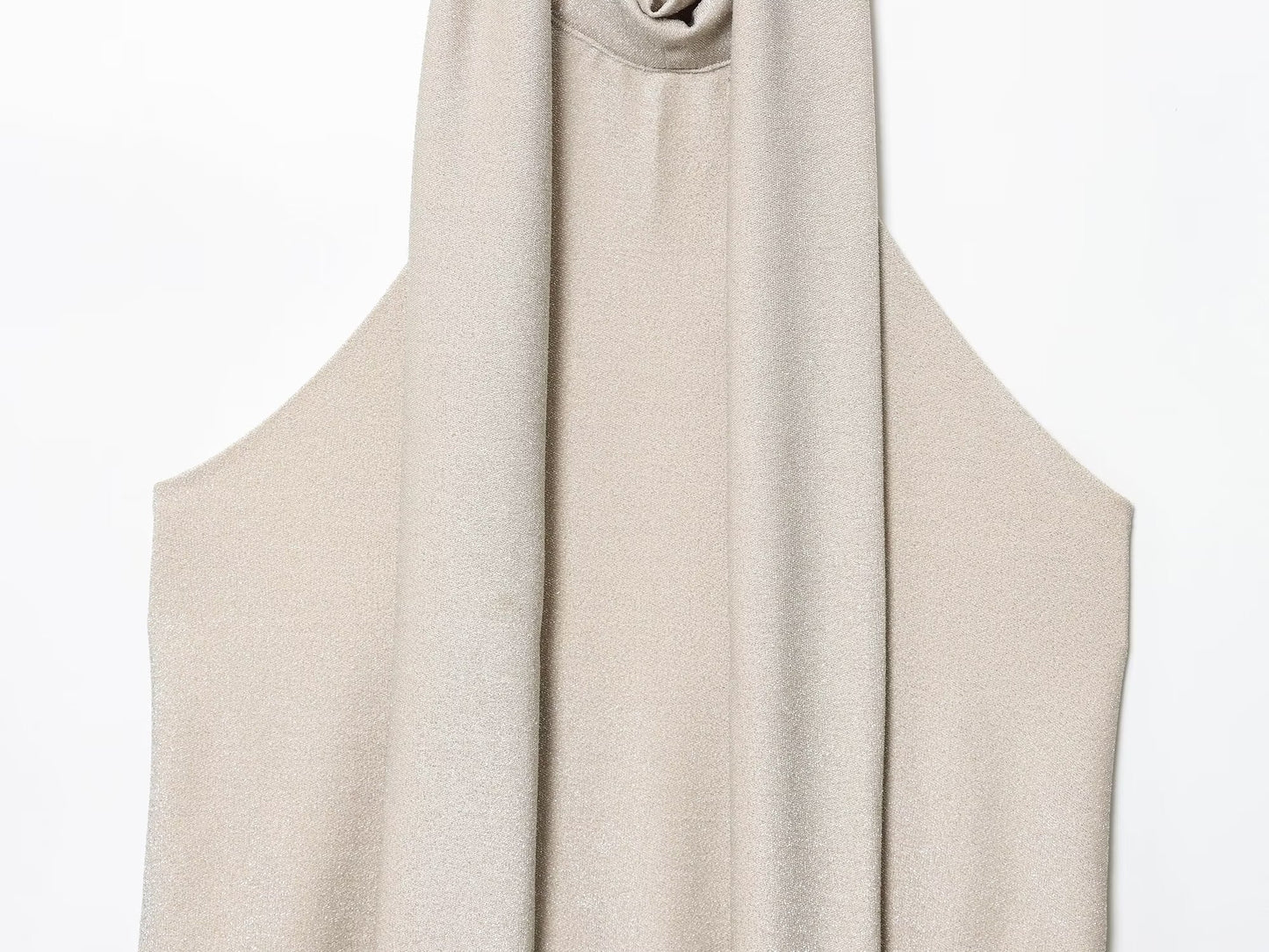 Women's new fashion metal wire hanging neck collar top