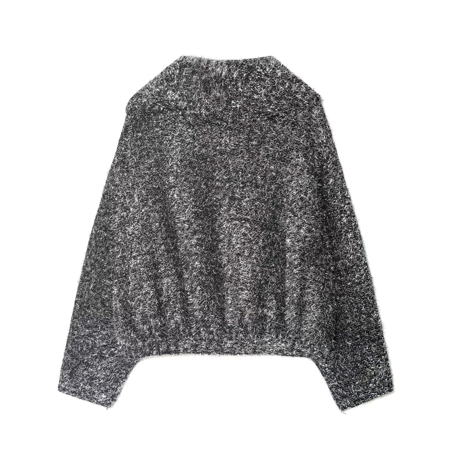 Women's lapel metallic line pilot jacket Coat