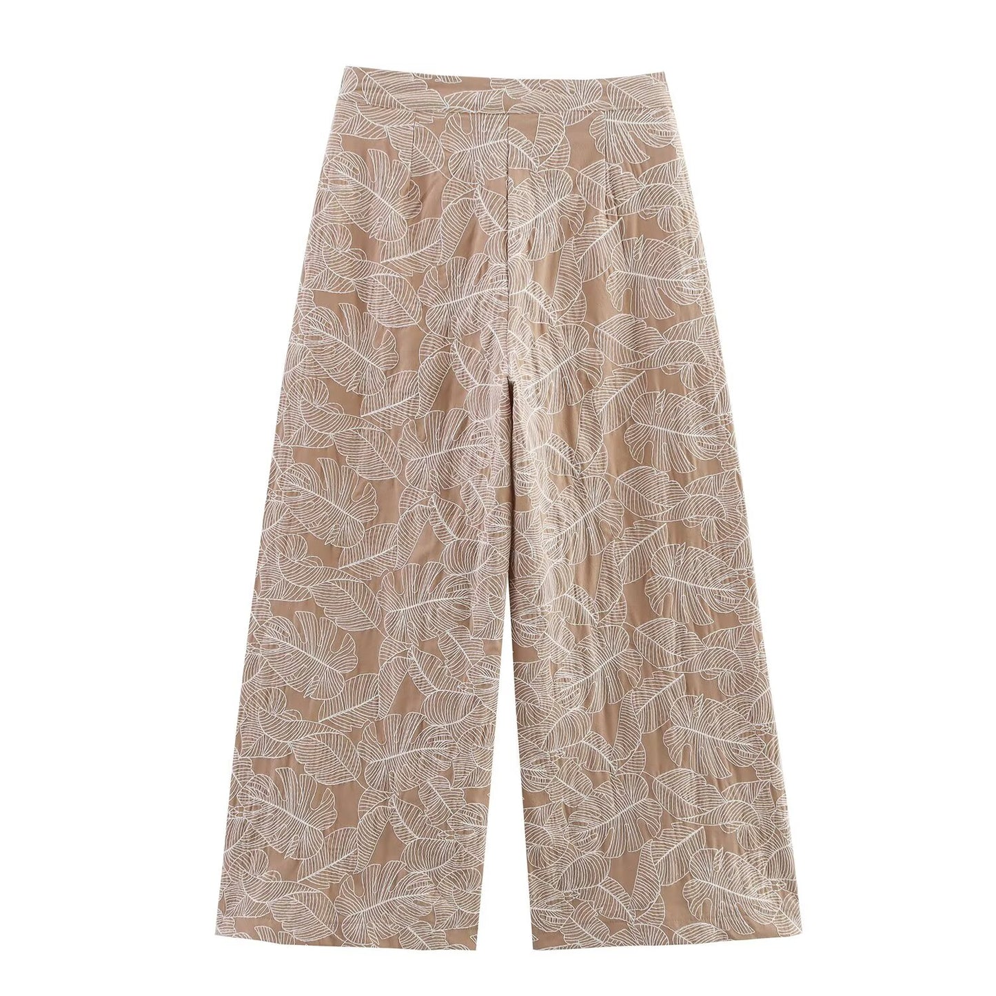 Women's Summer fashion short embroidered suspender top+Pants suit