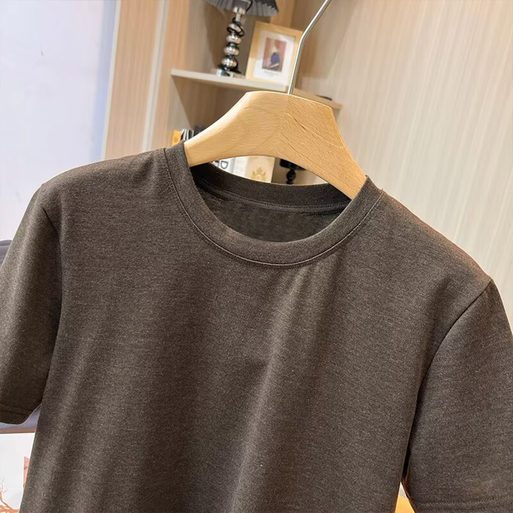 Women's new fashion O Neck basic style short sleeved cotton T-shirt