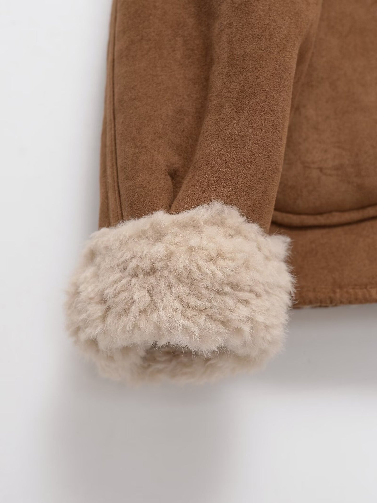 Women's double-sided wear warm fleece jacket Coat