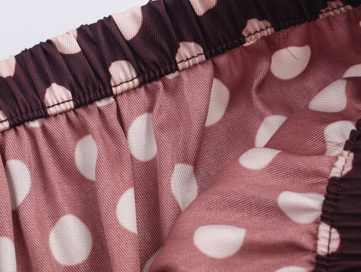 Women's new fashion casual high waisted A-line polka dot MIDI skirt