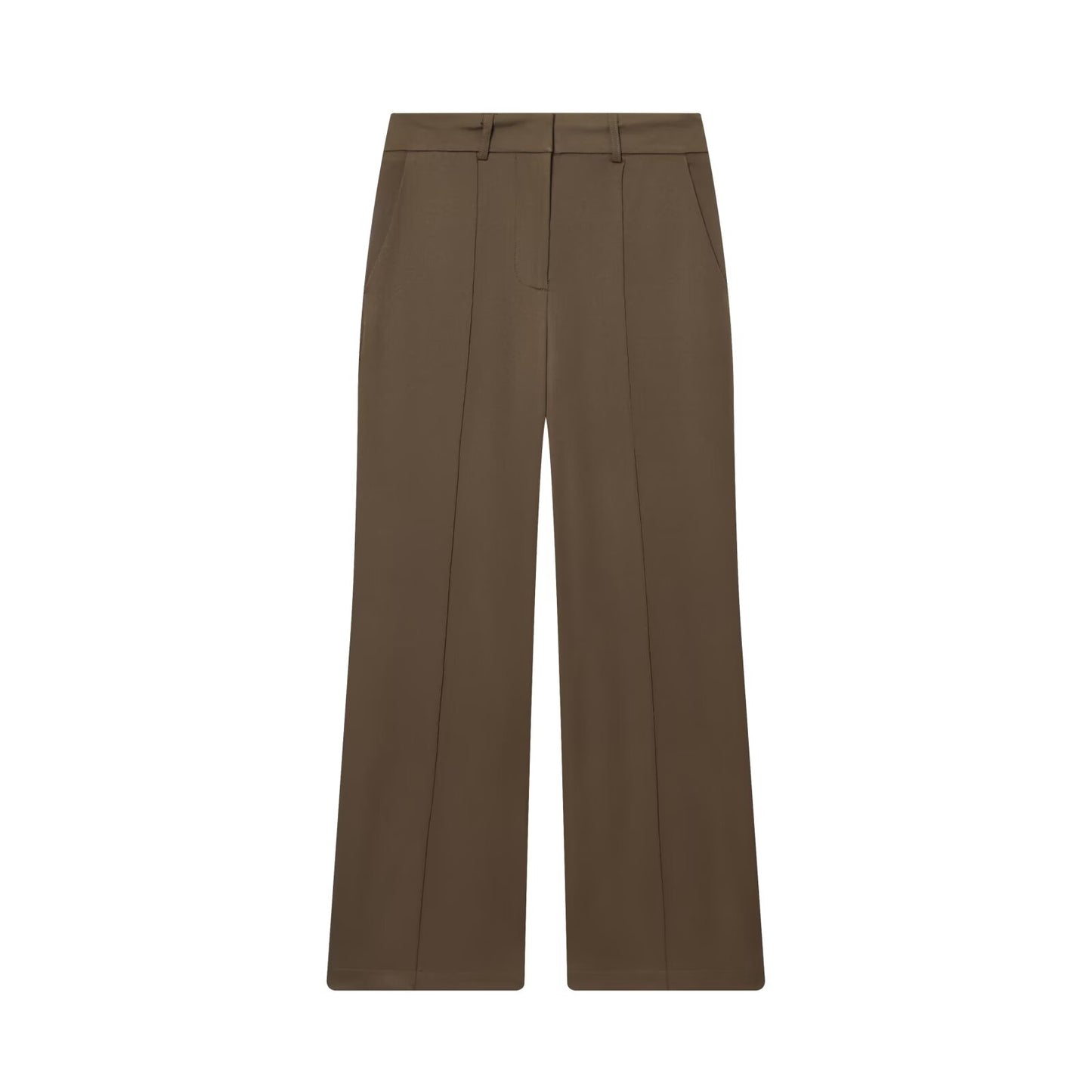 Women's new loose casual high waisted zipper pants