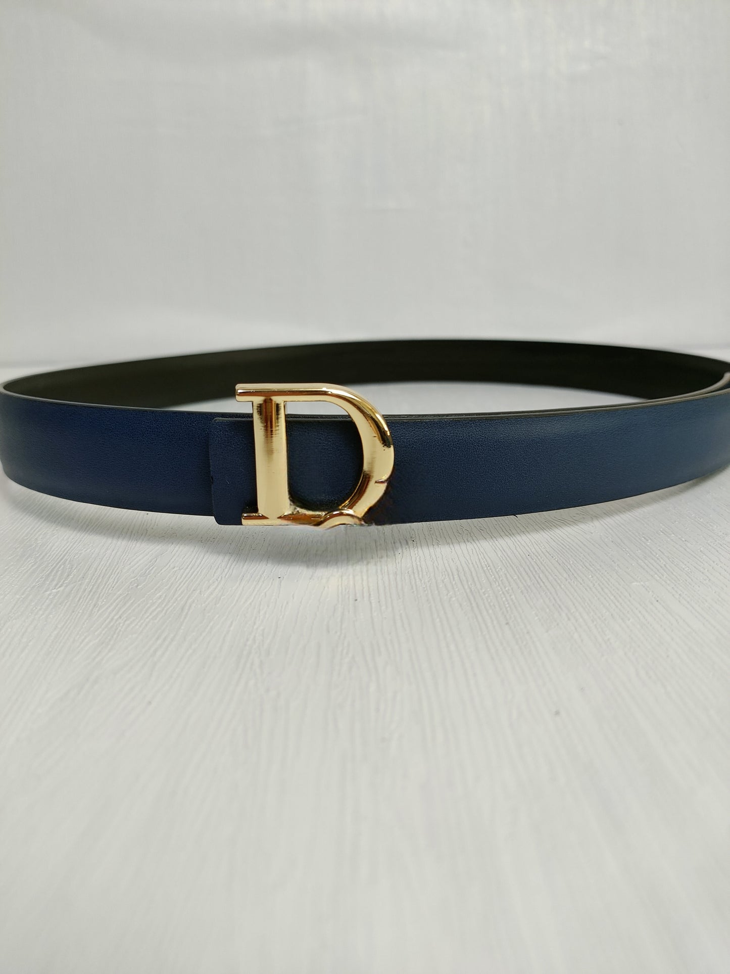 Women's New Fashion Joker Alloy Accessories Smooth Buckle Design Belt Belt with A Box