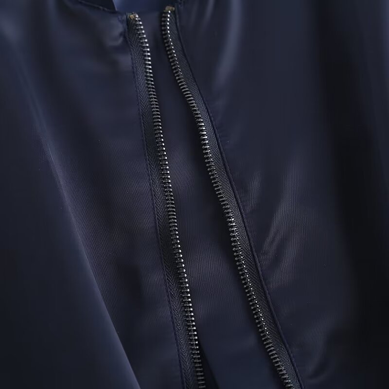 Women's casual short puffy sleeve pilot jacket Coat