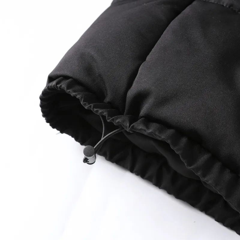 Men's New Fashion Casual Zipper Stand Collar Design Cotton-padded Jacket Loose Bread Retro Long Sleeve Cotton-padded Jacket Coat.