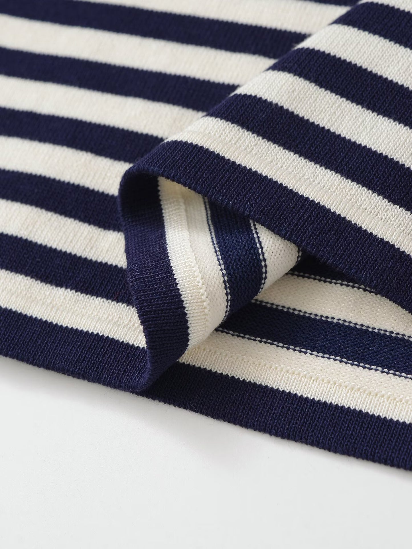 Women's new Joker striped long-sleeved round neck sweater