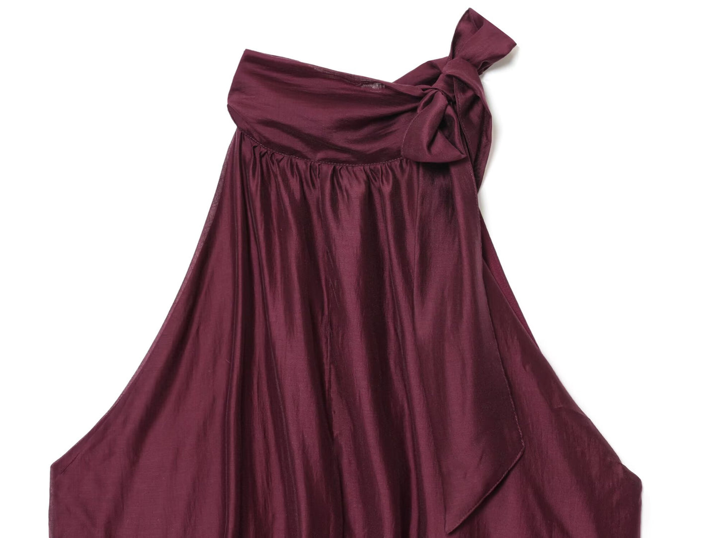 Women's new fashion bow decoration sleeveless fluffy top