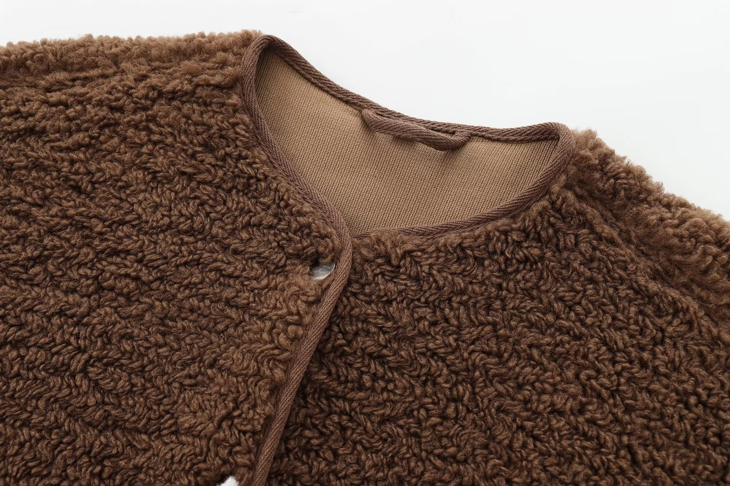 Women's warm fleece single breasted jacket Coat