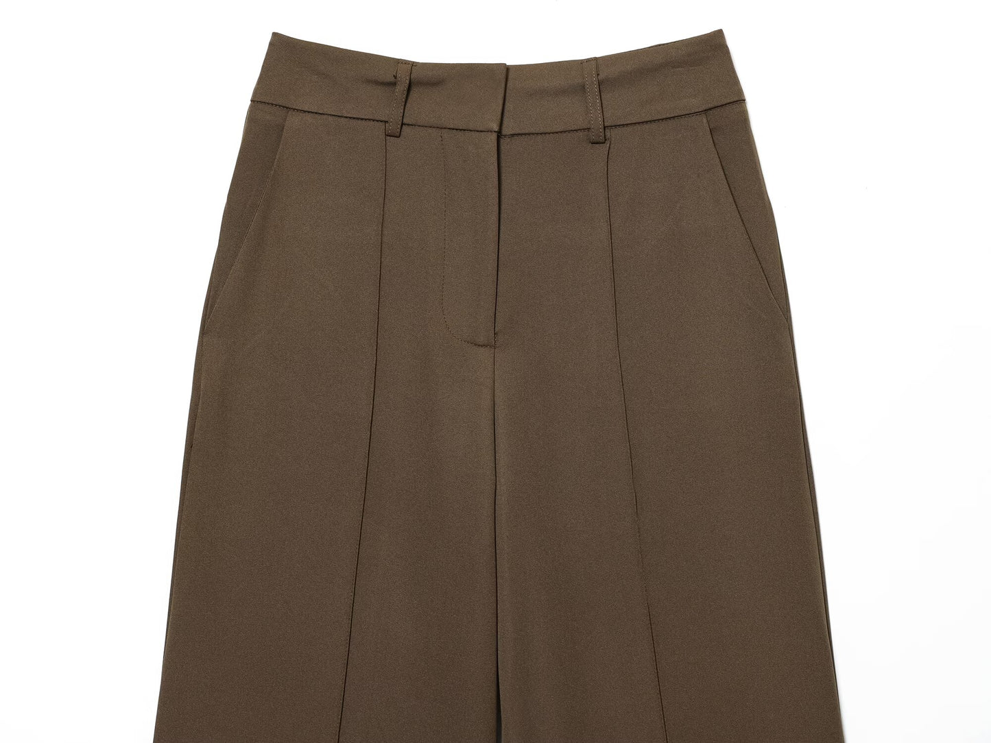 Women's new loose casual high waisted zipper pants